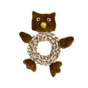 Happy Pets Christmas Knottie Ring Owl - 3 Pack