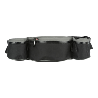 Hip Bag Baggy Belt Belt  62-125cm Black/Grey