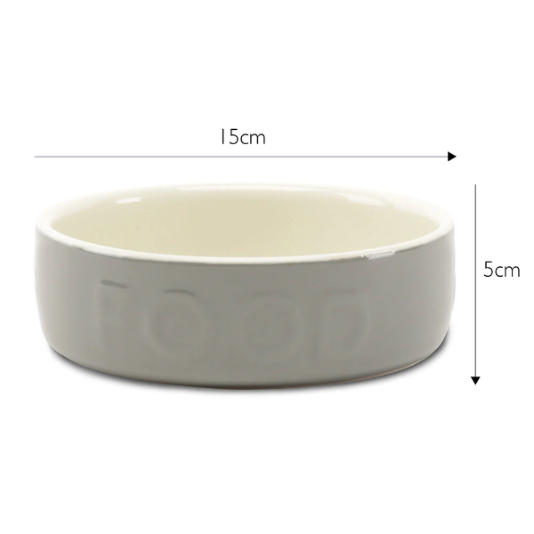 Scruffs Classic Food Bowl 15cm Grey (006)