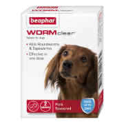 Beaphar Worm Clear Small Dog 2 tabs x6  (to 20 kg) 11793
