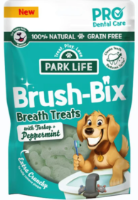 PARK LiFE Brush Bix Dog Biscuits Turkey/Peppermint 8 x100g