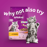 Whiskas Cat Pouch 2-12mth Poultry Feasts in Jelly 4 x 12 x 85g