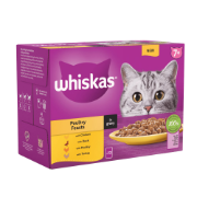 Whiskas Cat Pouch 7+ Poultry In Gravy 4x12x85g 449073/DD29E