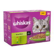Whiskas Cat Pouch 7+ Mixed  Gravy 4x12x85g 449072/DD29D
