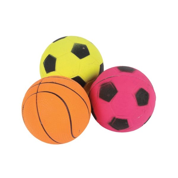Happy Pet Neon Sports Ball 3Pc Pack