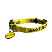 ANXIOUS Yellow Collar Adjustable 32-50cm S/M