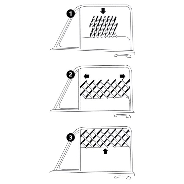 Ventilation Lattice For Cars 30-110cm Black