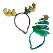 Happy Pets Christmas Novelty Headbands - 3 Pack