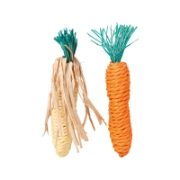 Carrot And Corn Cob Straw 15cm 2 Pcs