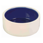 Trixie Ceramic Bowl - Cream / Blue