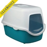 Vico Cat Litter Tray 40 x 40 x 56cm Turquoise/White