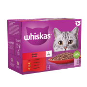 Whiskas Cat Pouch 1+ Meaty/Meals In Gravy 4x12x85g 449064/DD