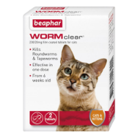 Beaphar Worm Clear for Cats 2 tabs x6 11790