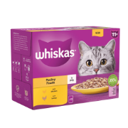 Whiskas Cat Pouch 1+ Poultry In Jelly 4x12x85g