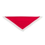 Trixie 6 Xmas neckerchiefs, velvet look, 55 cm/75 cm, red S