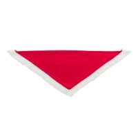 Trixie 6 Xmas neckerchiefs, velvet look, 55 cm/75 cm, red S