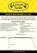 Rattle 'N' Roll Dumbell Yellow (Night or Day) L 600mm