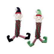Happy Pet Christmas Naughty & Nice Ropee Body Elves - 4 Pack