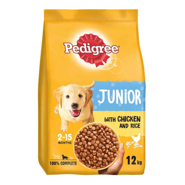 PEDIGREE Puppy Med Comp Dry + Chick & Rice 12kg 437261/CY27G