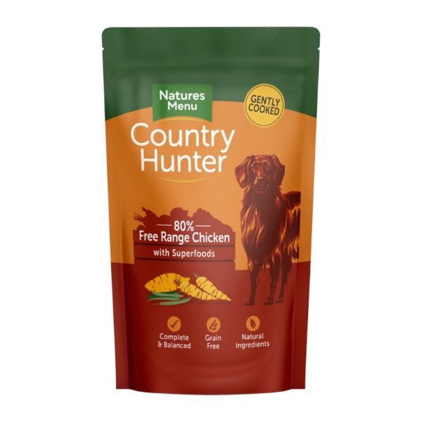 Natures Menu Country Hunter Dog Pouch 3x6x150g Chicken