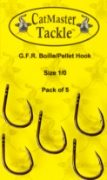 G.F.R. Boilie/Pellet Hooks pack of 5 Barbed 1/0