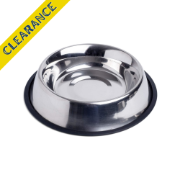 Pet Face Stainless Steel Non Tip Bowl LRG x1