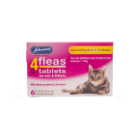 4 Fleas Tabs cats 11mg x6