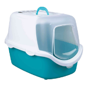 Vico Easy Clean Cat Litter Tray 43 x 40 x 56cm Turquoise/White