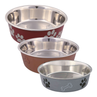 Stainless Steel Bowl Plastic-Coated Exterior