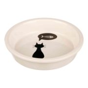 Ceramic Bowl Cat 0.25l/13cm White