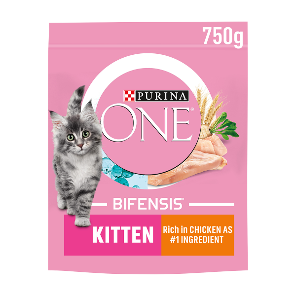 Purina One Cat Kitten Chicken/Wholegrain 4x750g 12506169