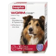 Beaphar Worm Clear Large Dog 4 tabs x6 (to 40 kg)  11795