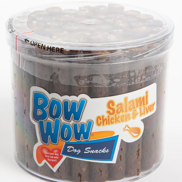 Bow Wow Salami Chicken & Liver 60 x 20g